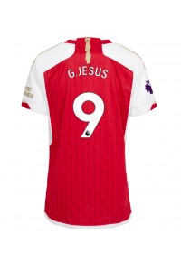 Arsenal Gabriel Jesus #9 Jalkapallovaatteet Naisten Kotipaita 2023-24 Lyhythihainen